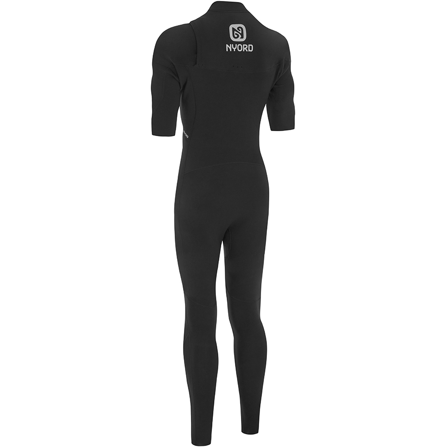 2025 Nyord Mens Tempus 2/2mm Short Sleeve Chest Zip Wetsuit N04BA00010 - Black